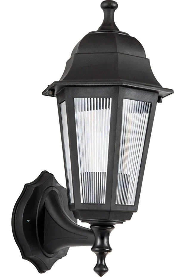 Siyah E27 Duylu Bahçe Armatürü Plastik Siyah E27 Duylu Bahçe Armatürü Plastik